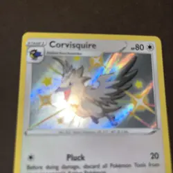 Corvisquire SV102/SV122 - Shining Fates - Shiny Holo Rare Pokemon - NM MINT - Image 2