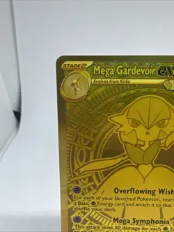 2025 Pokemon Mega Evolution Gold Hyper Rare Mega Gardevoir ex #187/132 - Image 2