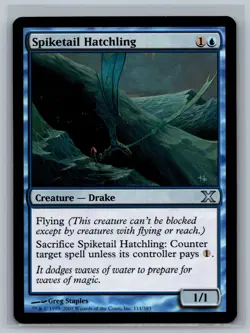 Magic The Gathering 10th Edition Spiketail Hatchling #111/383 MTG TCG CCG Tenth - Image 1