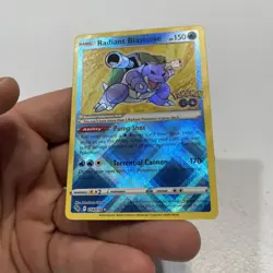 Pokemon TCG Radiant Blastoise 018/078 Pokemon GO Radiant Rare Holo - Image 2