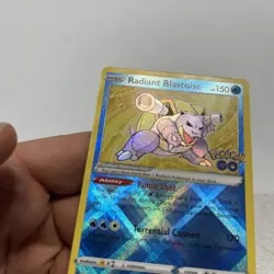 Pokemon TCG Radiant Blastoise 018/078 Pokemon GO Radiant Rare Holo - Image 5