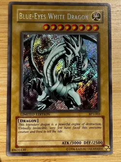 Yu-Gi-Oh TCG Blue-Eyes White Dragon BPT-003 Secret Rare Limited Edition - Image 1