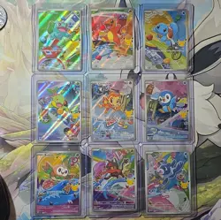 Set of 9 COMPLETE First Partner Illustration Pack Series 1 Promos Pokemon 30th✨ - Image 1