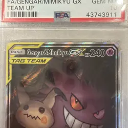 Pokemon 2019 Gengar & Mimikyu GX 165/181 Full Art Team Up GEM MINT PSA 10 - Image 3