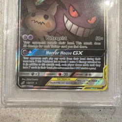 Pokemon 2019 Gengar & Mimikyu GX 165/181 Full Art Team Up GEM MINT PSA 10 - Image 4