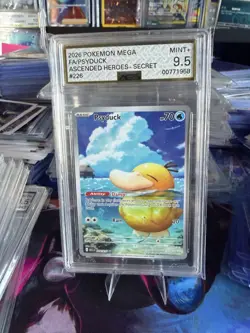 Pokemon Psyduck Secret Full Art Foil #226 Me: Ascended Heroes 2026 AGS 9.5 - Image 1