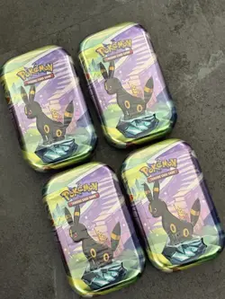 X1 Pokemon Prismatic Evolutions Mini Tin Umbreon New Sealed 📈 - Image 2