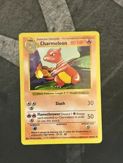 Pokemon Charmeleon 24/102 Shadowless Base Set NM - Image 3