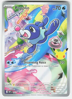 Popplio 045 Holo Promo ME: Mega Evolution Promo Pokemon Holo Near Mint - Image 1