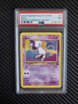 🔥 Mew #8 - Black Star Promo - 2000 Pokemon League- PSA 7 NM 🔥 Wizards WOTC - Image 1