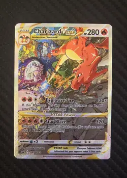 Pokemon Charizard VSTAR SWSH262 Alt Art Black Star Promo Holo Mint 🔥 Mewtwo! - Image 1