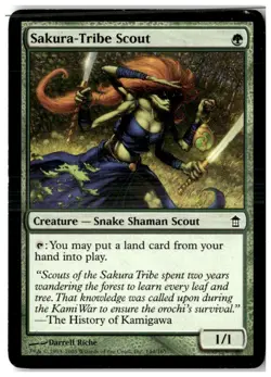 MTG Sakura-Tribe Scout - Saviors of Kamigawa Moderately Played English - Image 1