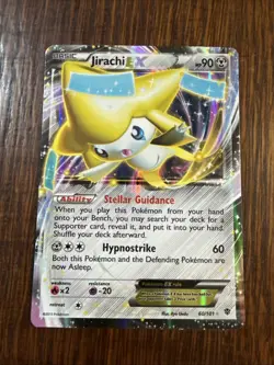 Jirachi EX - 60/101 - Pokemon 2013 Plasma Blast Ultra Rare Holo - LP - Image 1