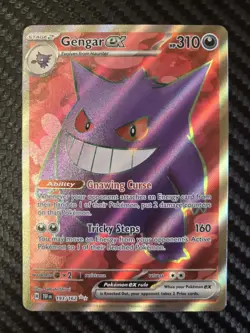 Pokemon Gengar ex SV05 Temporal Forces Ultra Rare Full Art Holo 193/162 MINT 🔥 - Image 1