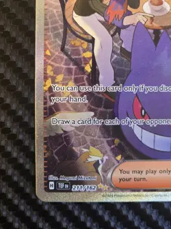Pokemon Morty's Conviction 211/162 Holo SV05: Temporal Forces NM/M Gengar! - Image 2