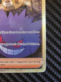 Pokemon Morty's Conviction 211/162 Holo SV05: Temporal Forces NM/M Gengar! - Image 3