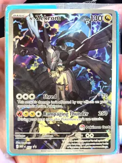 POKEMON ASCENDED HEROES POKEMON CENTER #031 N'S ZEKROM SEALED 10-WORTHY! - Image 2