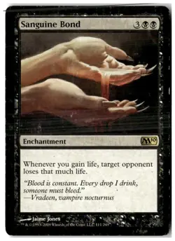 MTG Sanguine Bond - Core Set 2010 Heavily Played English - Image 1