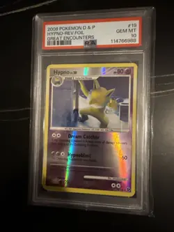 Pokemon TCG Hypno Reverse Holo Rare 2008 Great Encounters 19/106 PSA 10 Pop 6! - Image 1