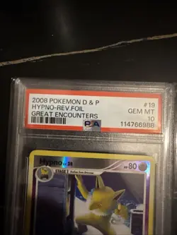Pokemon TCG Hypno Reverse Holo Rare 2008 Great Encounters 19/106 PSA 10 Pop 6! - Image 2