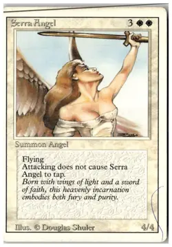 MTG Serra Angel - Revised Edition Heavily Played English - Image 1