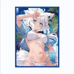 VTuber hololive swimsuit Fubuki Shirakami doujin Card Sleeve Protector - Image 1
