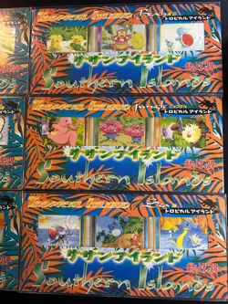 Pokemon Japanese Southern Islands Complete Set Sealed 18 Cards Rainbow/Tropical - Image 3