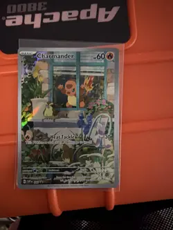 Pokemon TCG Charmander SV Promo 044 Holo Card 60 HP English 2023+extra dino card - Image 1
