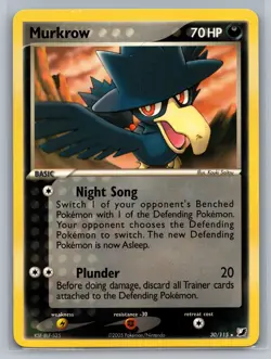 Murkrow Unseen Forces #30/115 Rare Regular Pokemon Card - Image 1