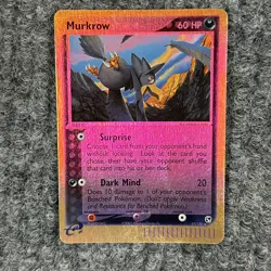 Pokemon TCG Murkrow 47/100 Holofoil MP Card - Image 1