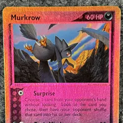 Pokemon TCG Murkrow 47/100 Holofoil MP Card - Image 5