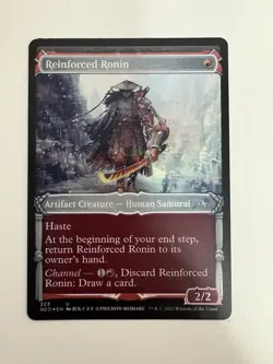 Reinforced Ronin Foil Showcase MTG Magic the Gathering Card NM Near Mint NEO - Image 1