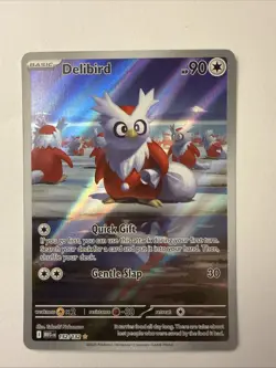 Delibird 152/132 Illustration Rare 2025 Pokemon Mega Evolution Full Art Card NM+ - Image 1