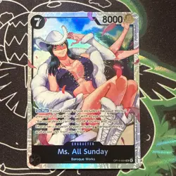 Ms. All Sunday OP14-084 SR ONE PIECE Card Game NM Black - Image 1