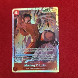 Bandai One Piece Card Game Monkey.D.Luffy OP06-015 SR Foil Alt Art EN - Image 1