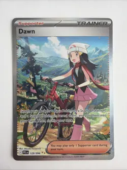 Pokemon Dawn 129/94 SIR 2025 TCG Phantasmal Flames English Card NM - Image 1