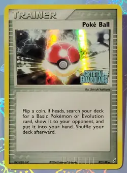 Poke Ball 82/100 Crystal Guardians Reverse Holo Stamped Pokemon Card NM - Image 1