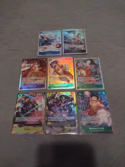 One Piece Op-16 Card Lot English 8 Cards Mint Condition - Image 1