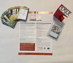 Marvel Champions Rogue Hero Pack 60-Card w/ rules and 3d printed box - Image 1