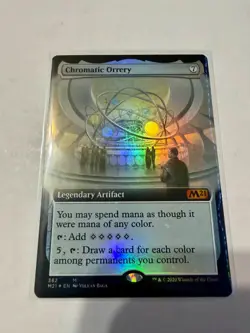 Chromatic Orrery Extended Art Foil 382 Core Set 2021 M21 Magic MTG LP - Image 1