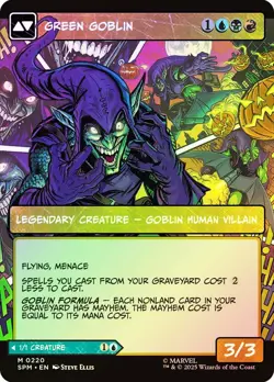 MTG FOIL Norman Osborn // Green Goblin Showcase - Marvel's Spider-Man #220 - Image 2