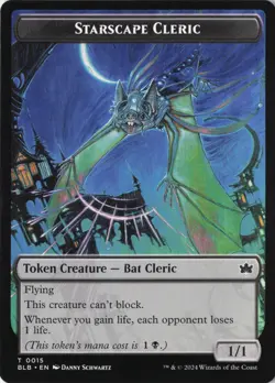Starscape Cleric Token Bloomburrow #15 MTG BLB NM - Image 1