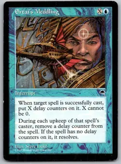 Ertai's Meddling 61 Rare Tempest Magic: The Gathering Lightly Played - Image 1