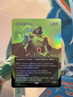 1x Doctor Doom Borderless FOIL #365 Marvel MAR NM Magic MTG EDH x1 - Image 1