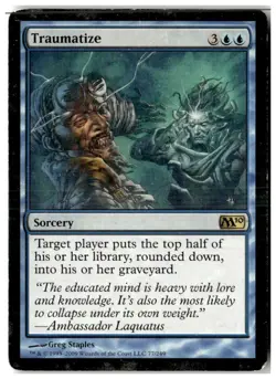 MTG Traumatize- Magic 2010 (M10) Heavily Played English - Image 1