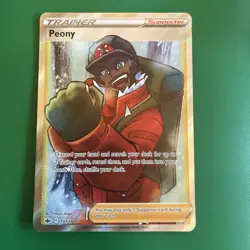 Pokemon - Peony (Full Art) - 197/198 - Chilling Reign - Holo - Ultra Rare NM - Image 1