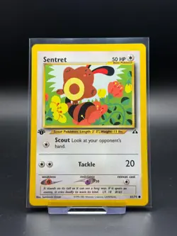 Sentret 63/75 Neo Discovery 1st Edition NM Pokemon Card TCG Common Vintage WOTC - Image 1