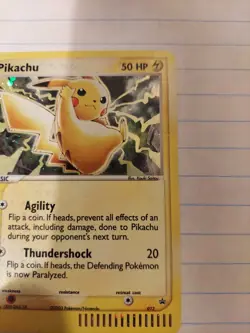 Pikachu Black Star eReader Promo Pokemon Card 012 2003 - Image 3