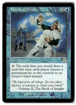 MTG Words of Wind - Onslaught Heavily Played English - Image 1