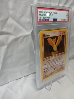 1999 Pokemon Fossil Moltres Holo 1st Edition #12 NM PSA 7 Vintage Rare Card !!!! - Image 3